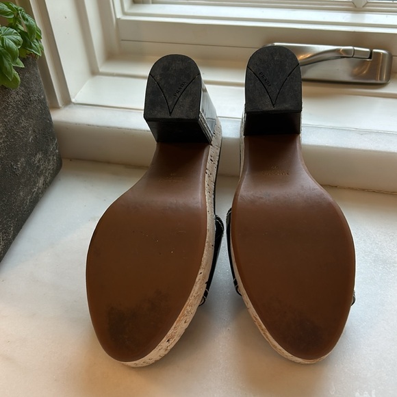 Authentic/PRADA SHOES PLATFORM SLIDES - Picture 8 of 12